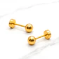 Aros abridores bolita 1 Oro 14k  - Miniatura 5