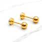 Aros abridores bolita 1 Oro 14k  - Miniatura 2