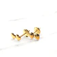 Aros doble corazon Oro 18k  - Miniatura 3
