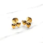 Aros doble corazon Oro 18k  - Miniatura 1