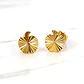 Aros manzana tallada Oro 18k - Miniatura 1