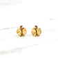 Aros manzana tallada Oro 18k - Miniatura 4