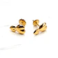 Aros dos corazones 6.5 mm oro 18k  - Miniatura 1
