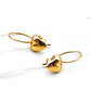 Aros corazón gancho 2 cm Oro 18k - Miniatura 4