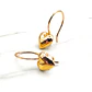 Aros corazón gancho 2 cm Oro 18k - Miniatura 2