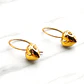 Aros corazón gancho 2 cm Oro 18k - Miniatura 1