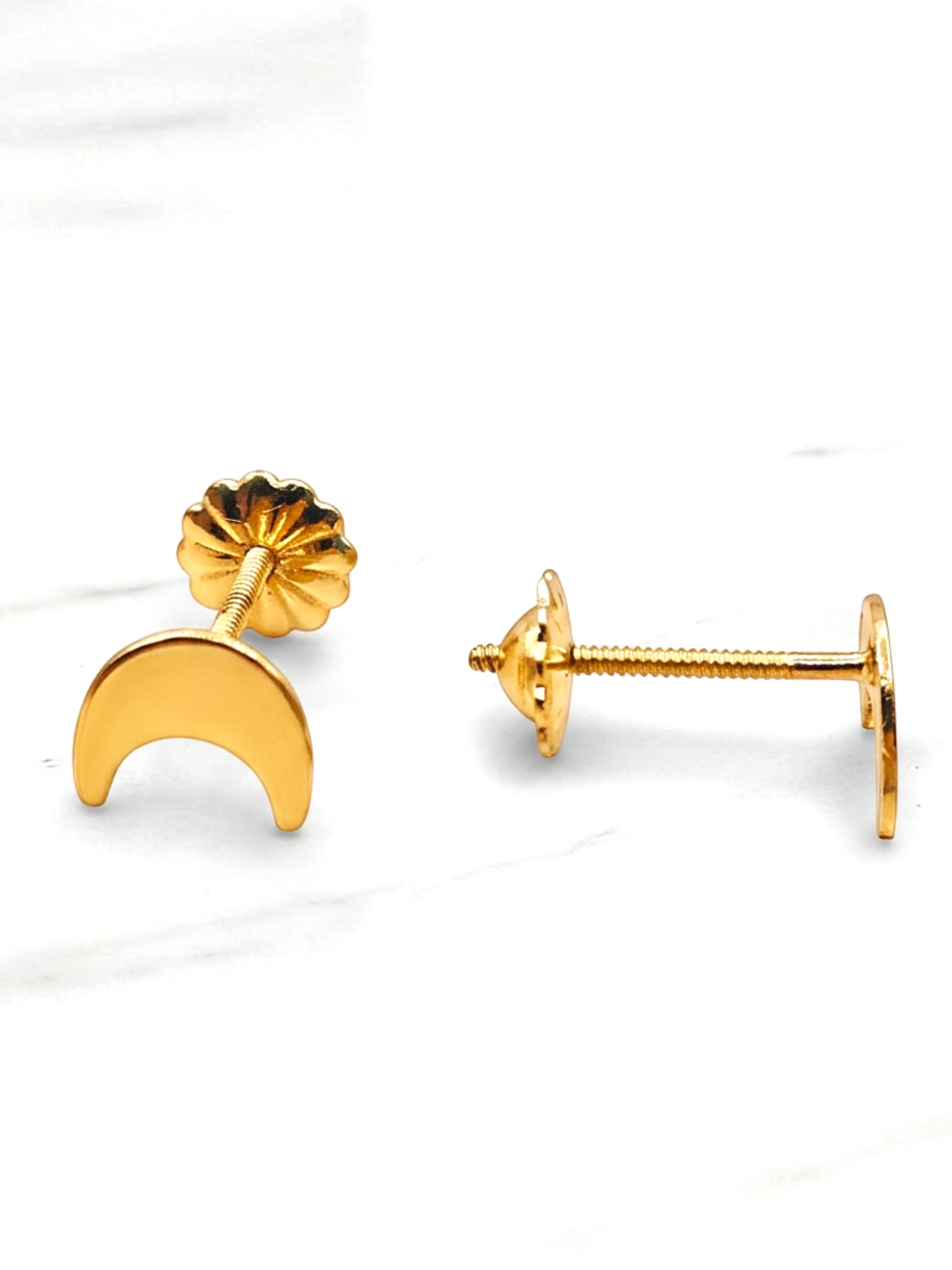 Aros luna Oro 18k 1