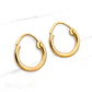 Aros argolla tubo número 2 Oro 18k - Miniatura 3