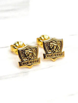 Aros colo colo Oro 18k