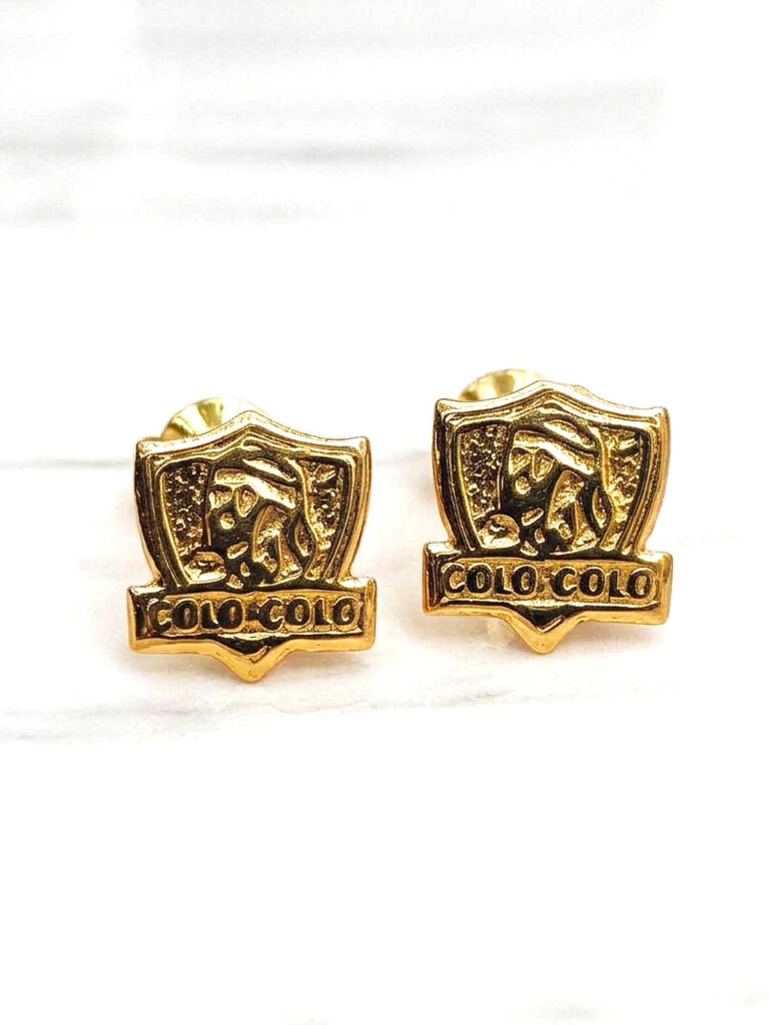 Aros colo colo Oro 18k 2