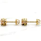 Aros chaton rosa de francia 6 mm Oro 18k - Miniatura 3