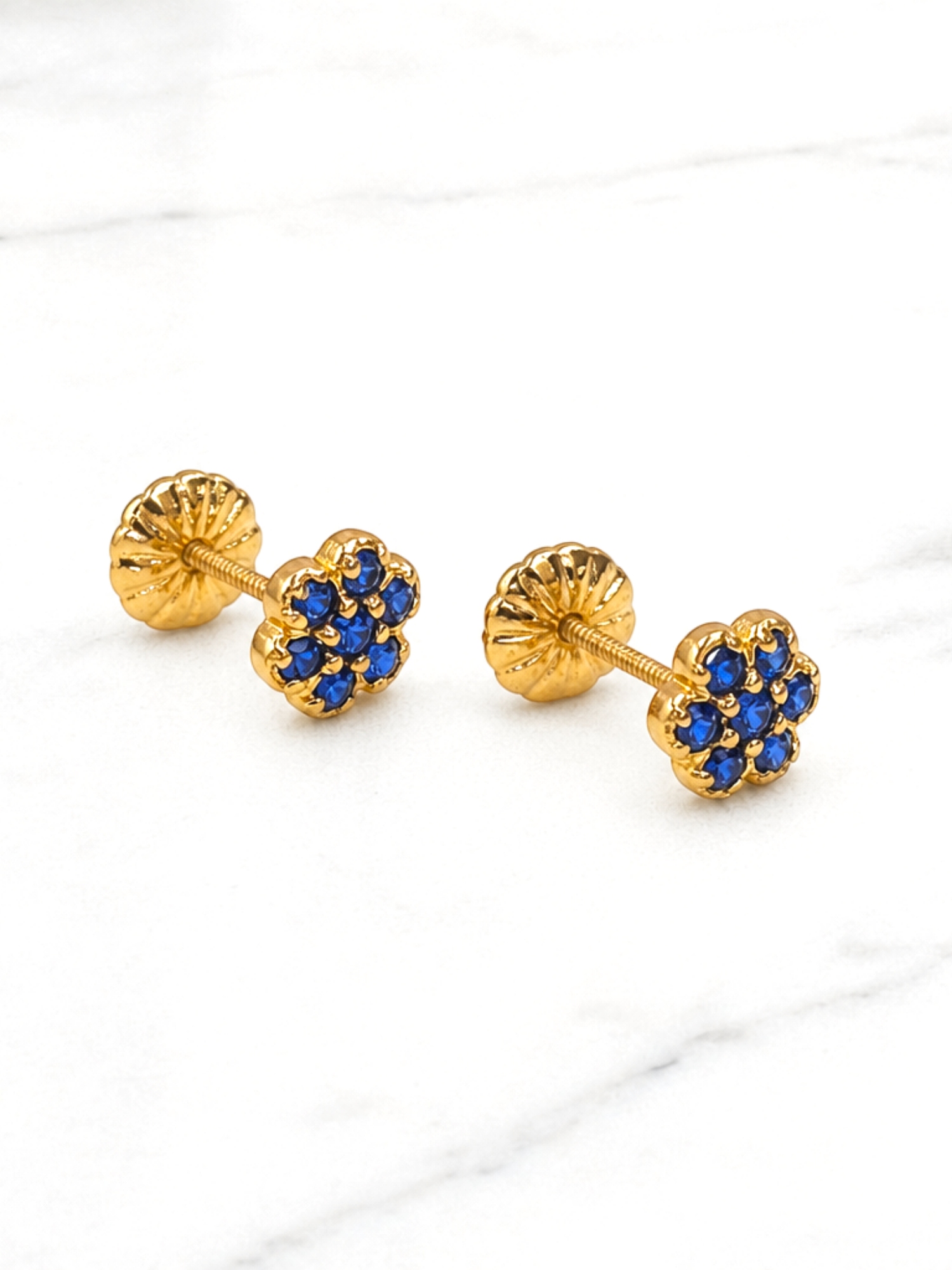 Aros rosa zafiro Oro 18k 2