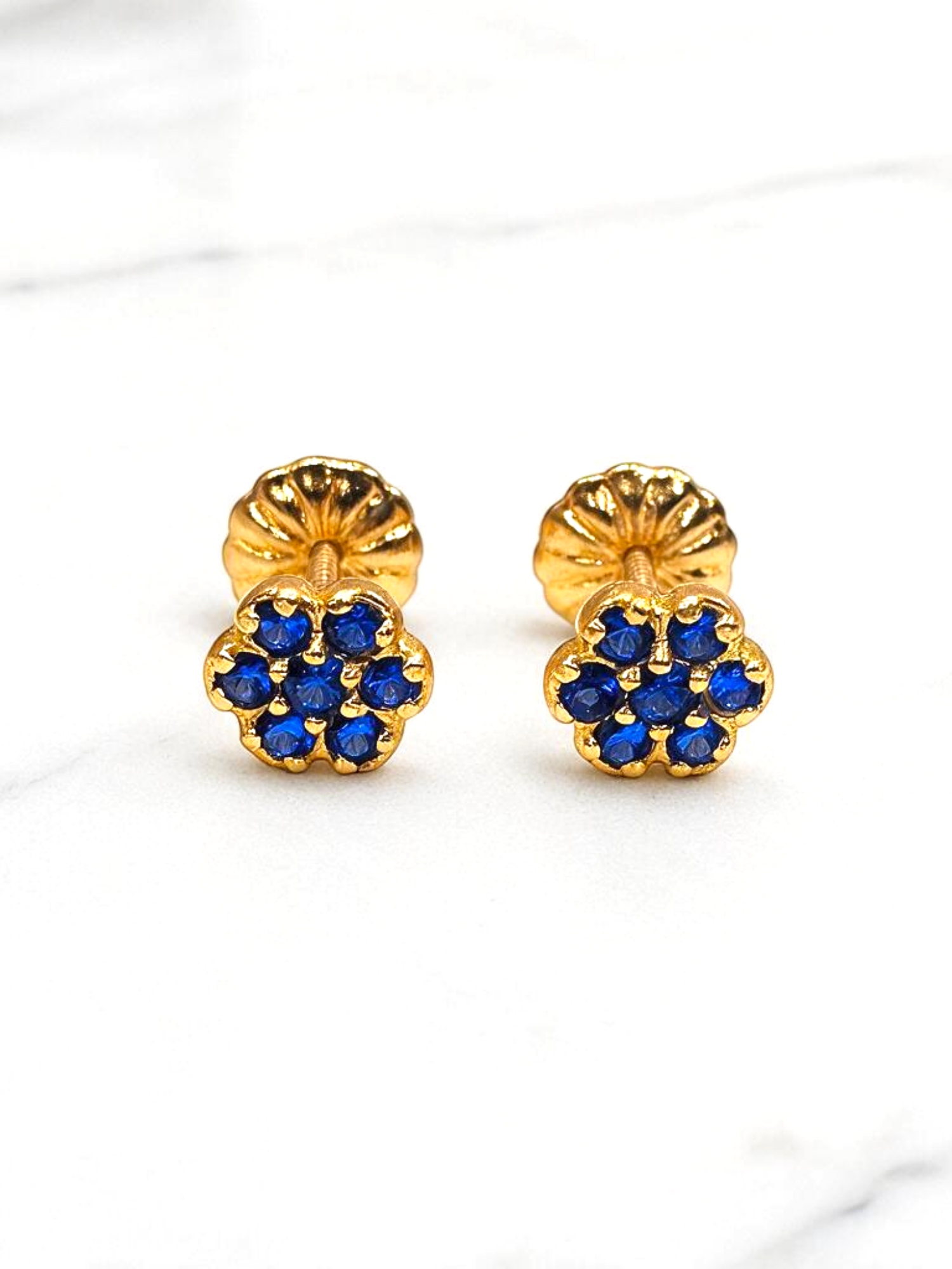 Aros rosa zafiro Oro 18k 3