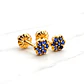 Aros rosa zafiro Oro 18k - Miniatura 4