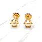 Aros perla cultivada pistilo bebé  Oro 18k - Miniatura 3