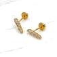 Aros reina circones Oro 18k - Miniatura 4