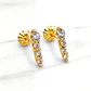 Aros reina circones Oro 18k - Miniatura 1