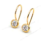 Aros circón con gancho Oro 18k - Miniatura 1