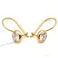 Aros circón con gancho Oro 18k - Miniatura 3