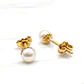 Aros perla cultivada 5 mm Oro 18k  - Miniatura 4