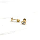 Aros corazón con circón estándar Oro 18k - Miniatura 3