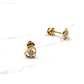 Aros corazón con circón estándar Oro 18k - Miniatura 2