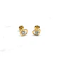 Aros corazón con circón estándar Oro 18k - Miniatura 1