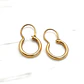 Aros argolla tubo con gancho número 1 Oro 18k - Miniatura 1