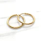 Aros tubo sin gancho chicos Oro 18k - Miniatura 3
