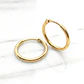 Aros tubo sin gancho chicos Oro 18k - Miniatura 5