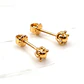 Aros bolita pistilo 6 mm Oro 18k - Miniatura 1