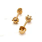 Aros bolita pistilo 6 mm Oro 18k - Miniatura 2