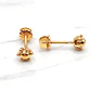 Aros bolita pistilo 6 mm Oro 18k - Miniatura 5
