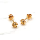Aros bolita pistilo 6 mm Oro 18k - Miniatura 4