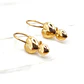 Aros dos corazones gancho Oro 18k - Miniatura 3