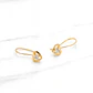 Aros corazón circón gancho fijo Oro 18k - Miniatura 2