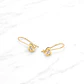 Aros corazón circón gancho fijo Oro 18k - Miniatura 4