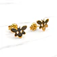 Aros mariposa 1 cm Oro 18k - Miniatura 1