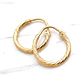Aros argollas satinadas Oro 18k - Miniatura 2
