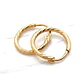 Aros argollas satinadas Oro 18k - Miniatura 3