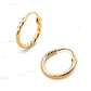 Aros argollas satinadas Oro 18k - Miniatura 4