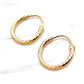 Aros argollas satinadas Oro 18k - Miniatura 1