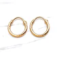 Aros argollas satinadas Oro 18k - Miniatura 5