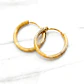 Aros Argollas tubo talladas Oro 18k - Miniatura 4