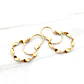 Aros argolla entorchado 2.3 cm Oro 18k  - Miniatura 1