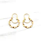 Aros argolla entorchado 2.3 cm Oro 18k  - Miniatura 2