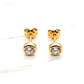 Aros redondos luz circon 6 mm Oro 18k  - Miniatura 1