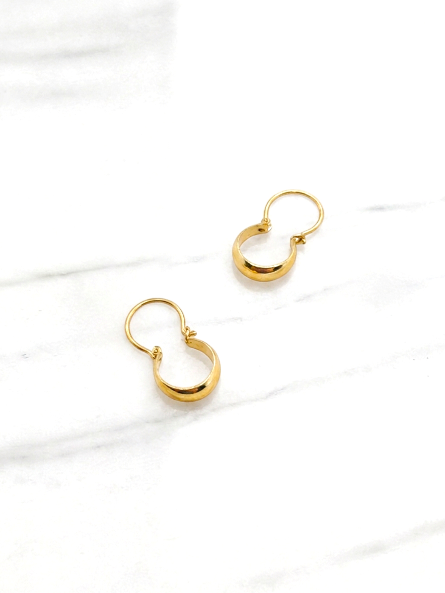 Aros bote número 1 Oro 18k 1
