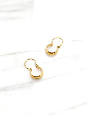 Aros bote número 1 Oro 18k