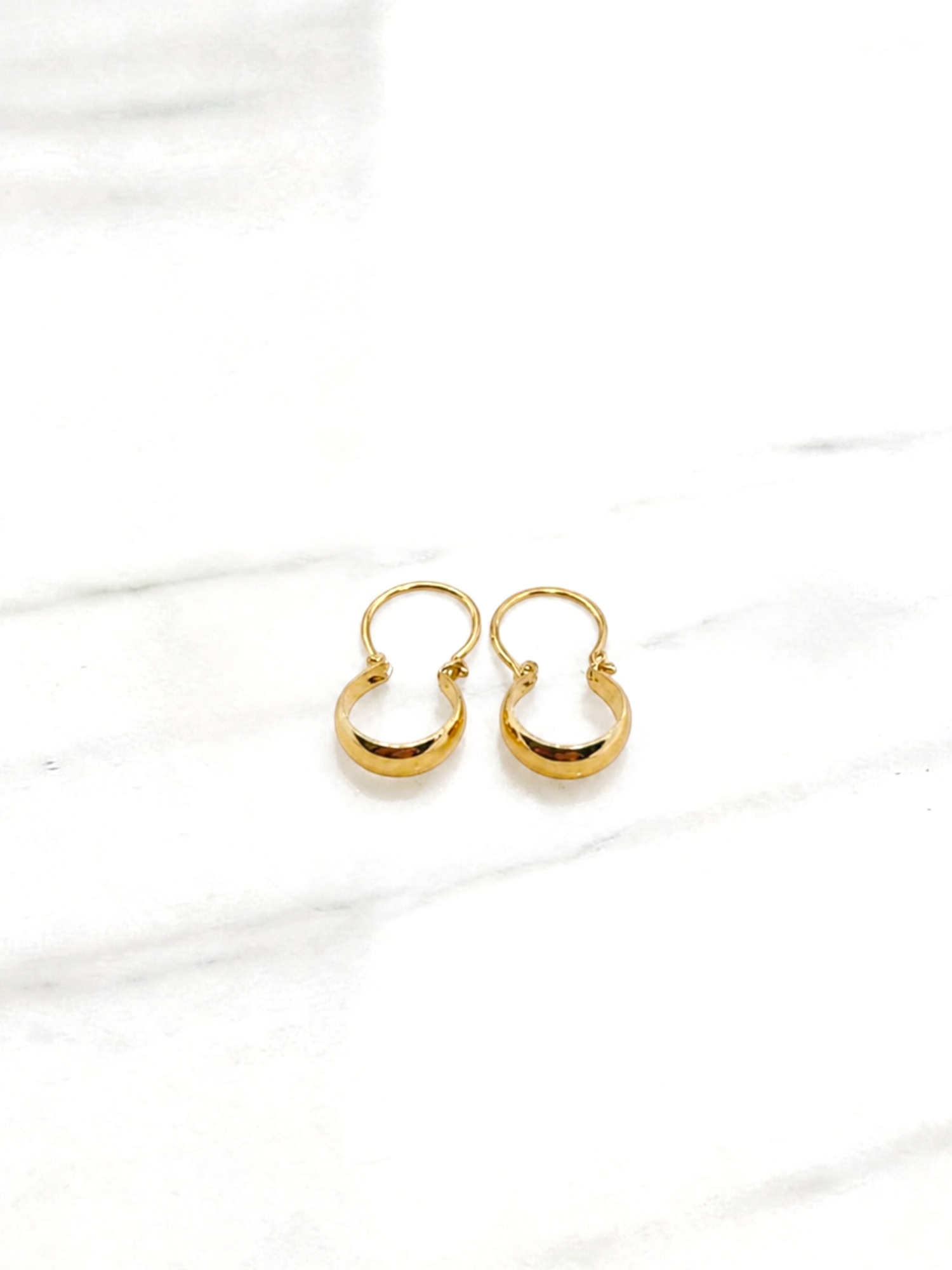 Aros bote número 1 Oro 18k 3